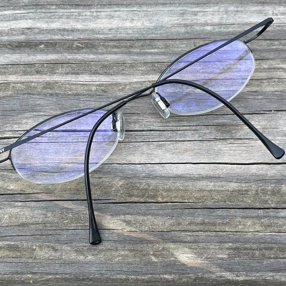 DKNY Glasses Frame Made in Italy Black Metal Glass - Picture 2 of 11